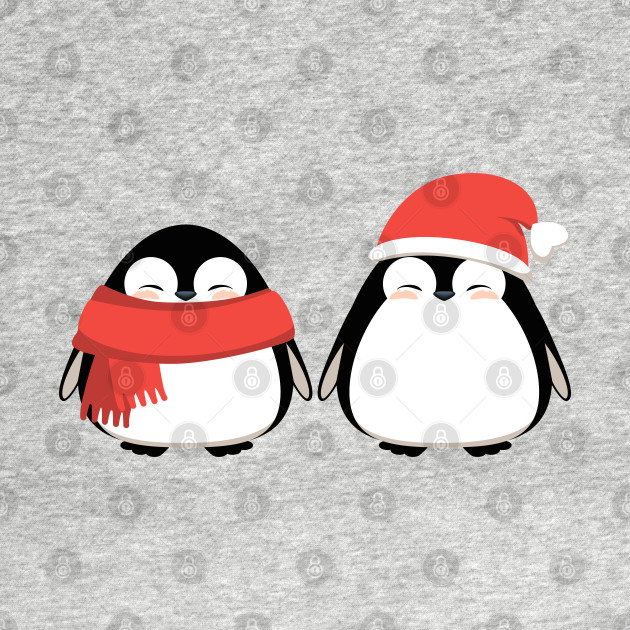 Disover Cute penguins Christmas, winter print design. - Penguin Gifts - T-Shirt