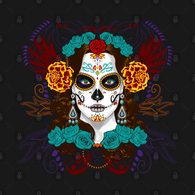 Day of Dead Catrina Face by RongWay