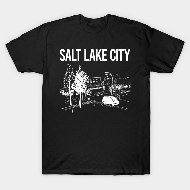 Discover Cityscape Sketch Salt Lake City - Salt Lake City - T-Shirt