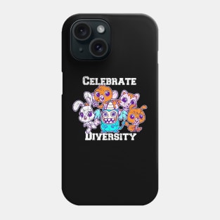 CELEBRATE DIVERSITY ANIMAL Phone Case