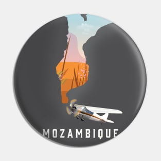 mozambique map travel poster Pin