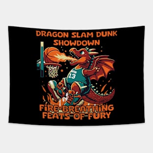 Dragon Slam Dunk Showdown Tapestry