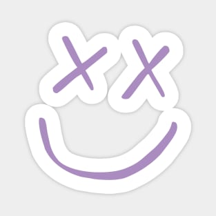 Louis Tomlinson Smiley Purple Magnet