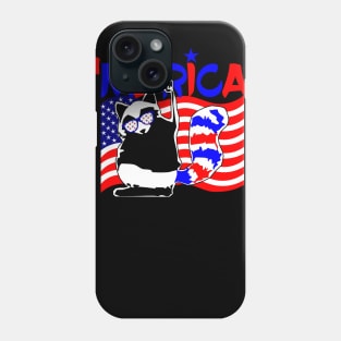 4th of July 'Merica Funny Raccoon Phone Case