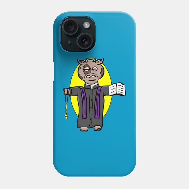 Pious Bovine Phone Case by Tasty Rich