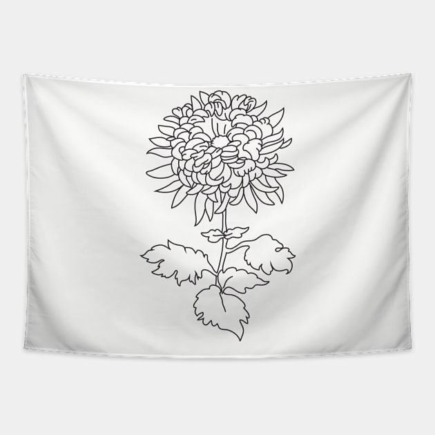 chrysanthemum Tapestry by sonaart