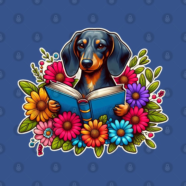 Dachshund Bookworm by KarmicKal