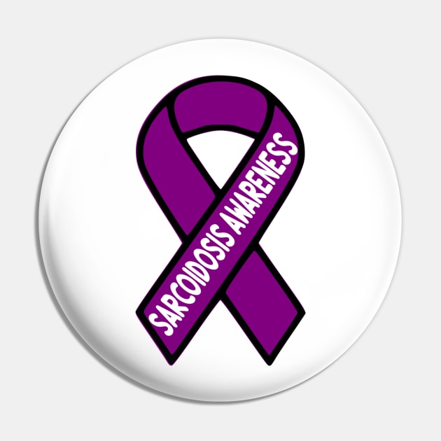 Sarcoidosis Awareness/Ribbon Pin by Cargoprints