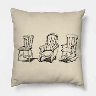 Antique chairs Pillow