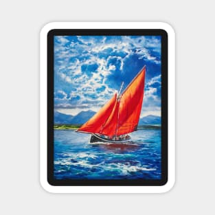 Galway Hooker in Full Sail Magnet