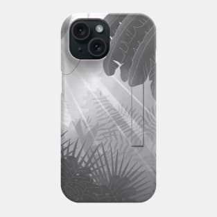 Black and White jungle Phone Case