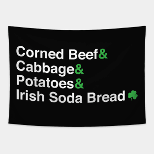 Helvetica St. Paddy's Day Food Tapestry