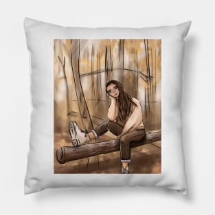 autumn art Pillow