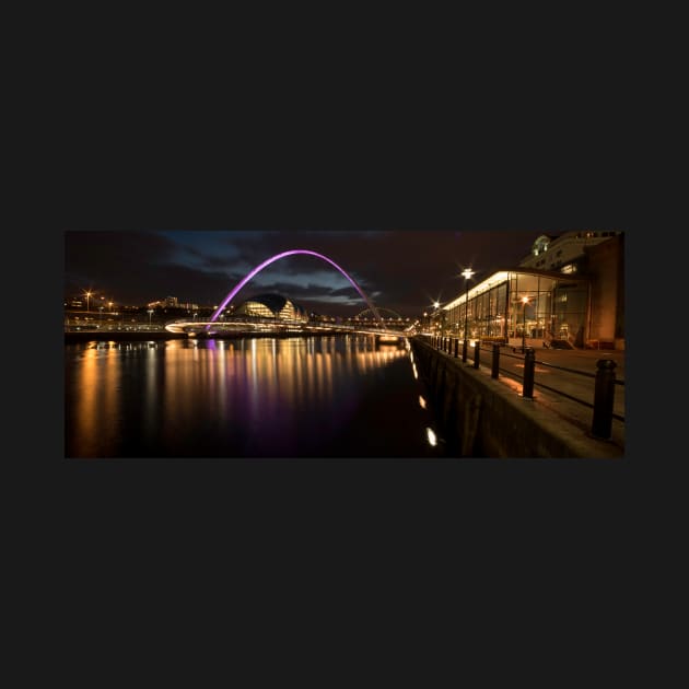 The Millenium Bridge Panoramic by davehudspeth