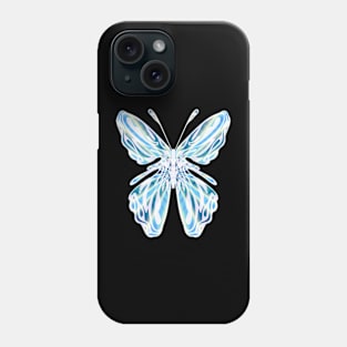 Fantasy Butterfly with Glowing Blue Wings Phone Case