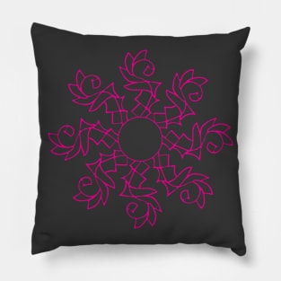 Pink Flake Pillow