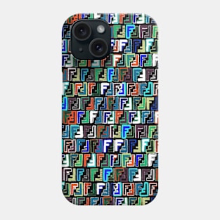 F Pattern Full Print Phone Case