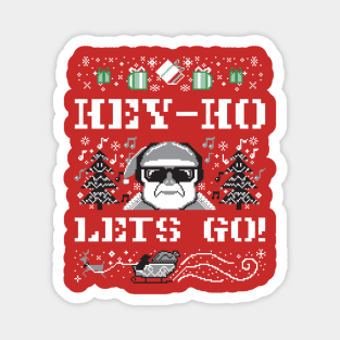 Holiday Christmas Hey Ho Let's Go Magnet