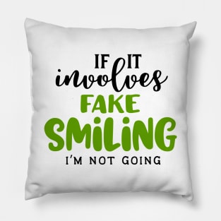 Fake Smiling Pillow