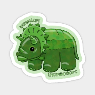 Triceratops and Tricerabottoms Magnet