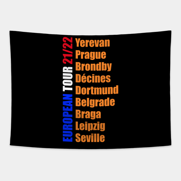 Rangers Seville Sevilla 2022 Road to Seville - Rangers Fc - Tapestry | TeePublic