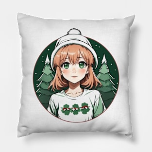 Christmas waifu Pillow