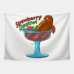 Punimals: Strawberry Daqkiwi - Text Tapestry