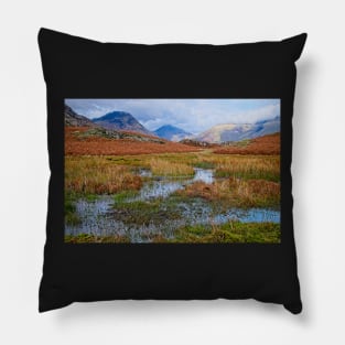 English Lake District Fells and Mountains near Wastwater Pillow