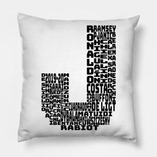 JUVENTUS - 2019 - 2020 - BLACK TEXT Pillow