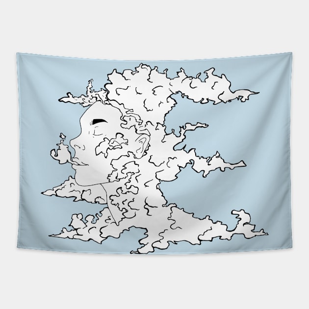 Mindless Clouds Tapestry by KatanaTuga