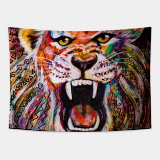 Roaring King of the Jungle Tapestry