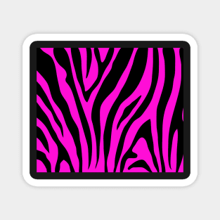 Pink Zebra Print Magnet