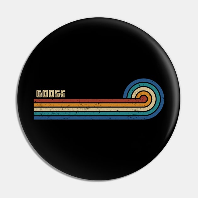 Goose - Retro Sunset Pin by Arestration