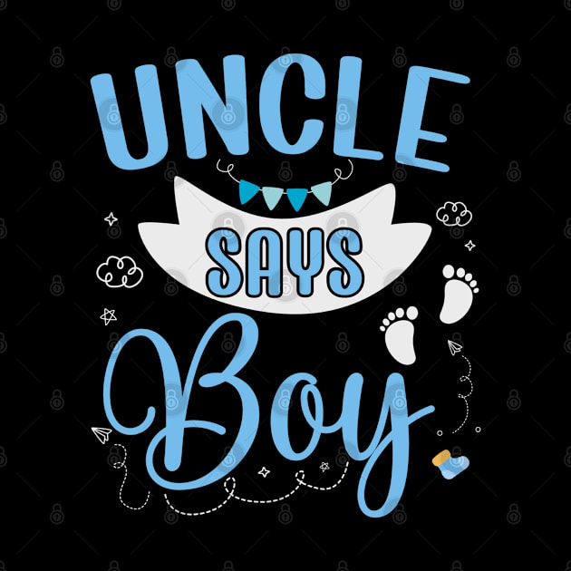 Uncle says Boy cute baby matching family party by ARTBYHM