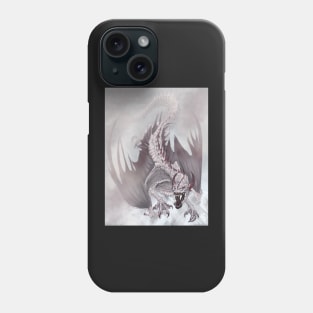 White Dragon: Frostbite Phone Case