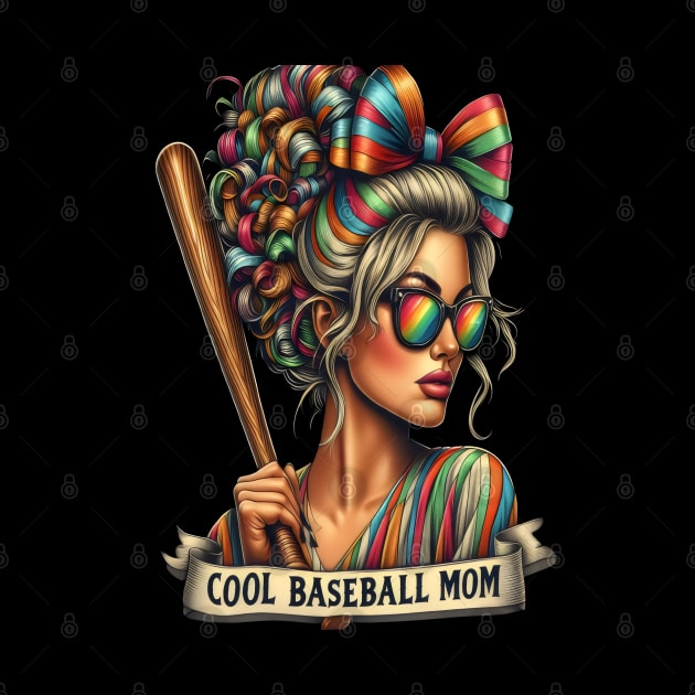 The Warrior Woman Cool Baseball Mom by coollooks