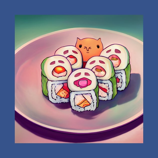 Kawaii Anime Sushi by Grassroots Green