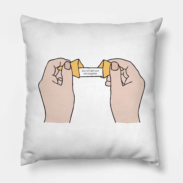 Fortune Cookie Pillow by honeydesigns