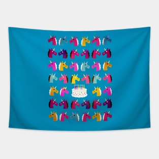 Unicorn Birthday Party Tapestry