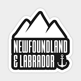 Mountains and Anchor || Newfoundland and Labrador || Gifts || Souvenirs Magnet