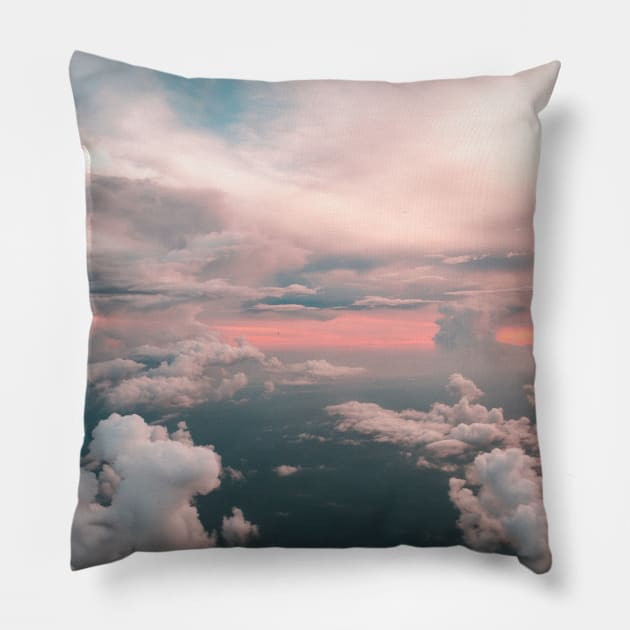 Beautiful Sky Clouds Pillow by standardprints