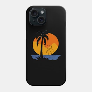 sunset with dog and cat -cat shirt-dog shirt Phone Case