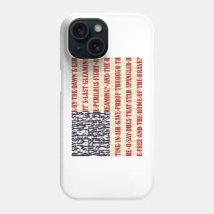 USA national anthem flag - The Star-Spangled Banner Phone Case