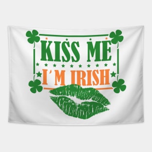 Kiss me I'm Irish Patricks Day Tapestry