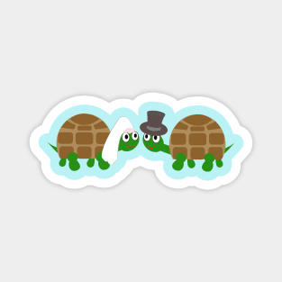 Tortoise wedding day Magnet