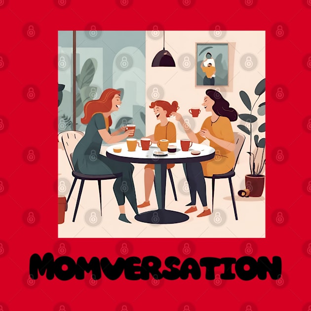 MOMVERSATION, MOTHERS DAY, CUTE DESIGN by Peacock-Design