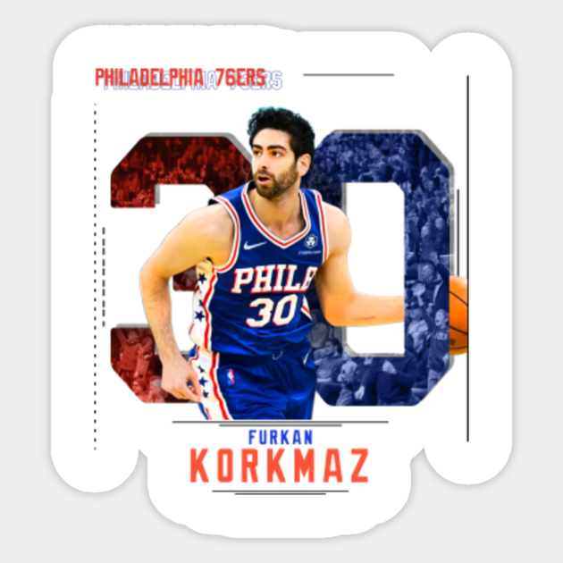 Furkan Korkmaz Basketball Edit 76ers - Furkan Korkmaz - Sticker | TeePublic