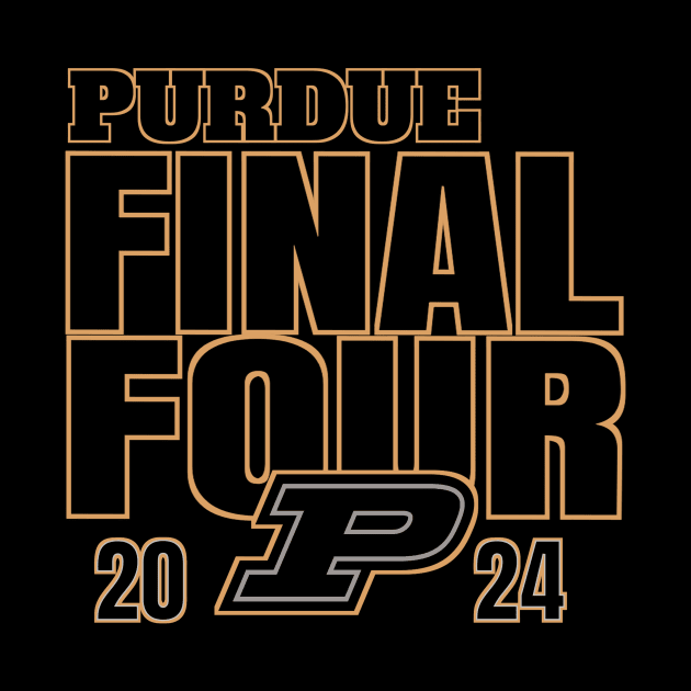 Purdue Boilermakers Final Four 2024 Basketball by LegendDerry