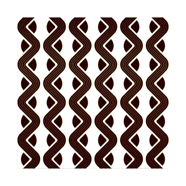 Pattern Geometric gold elegant brown by soycarola