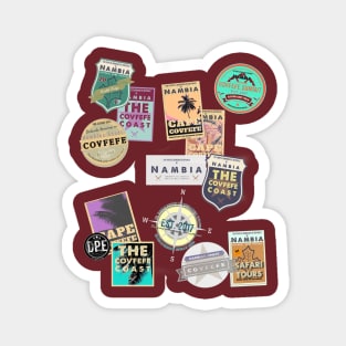 Souvenir Travel Stickers - Nambian roast colour Magnet